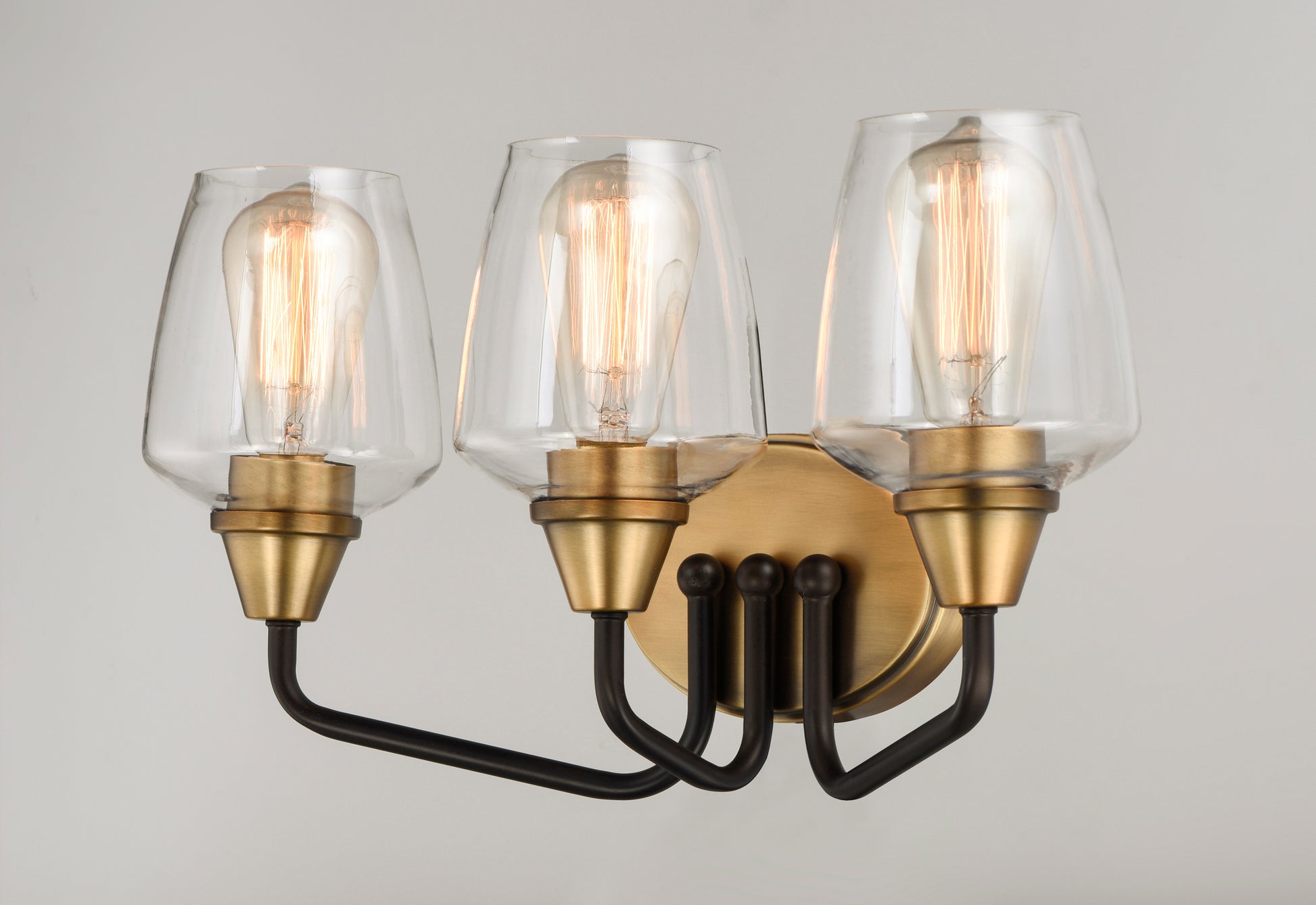 Goblet 3-Light Bath Vanity Bronze/Antique Brass by Maxim Lighting