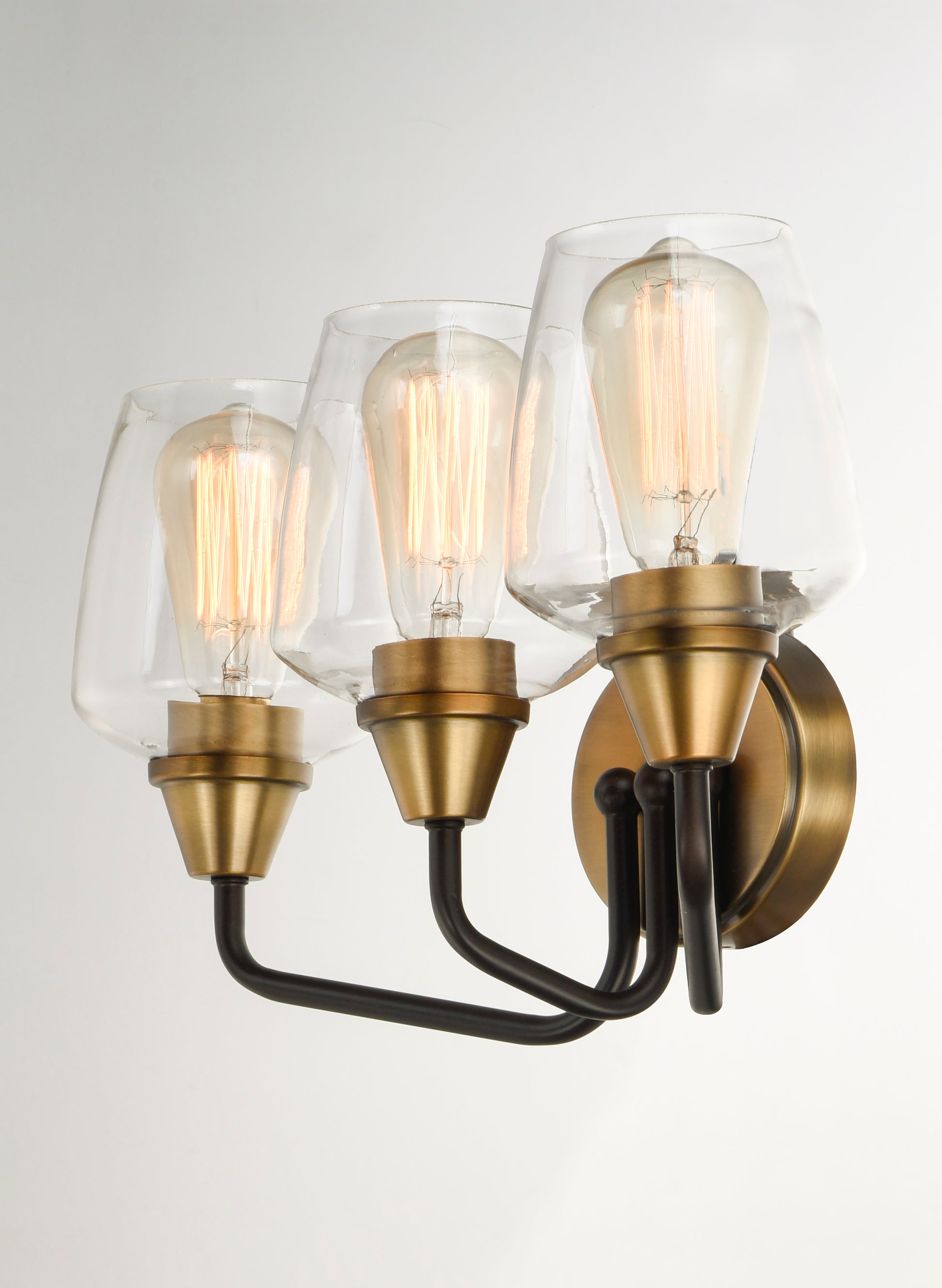 Goblet 3-Light Bath Vanity Bronze/Antique Brass by Maxim Lighting