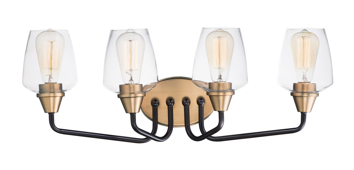 Goblet 4-Light Bath Vanity Bronze/Antique Brass by Maxim Lighting