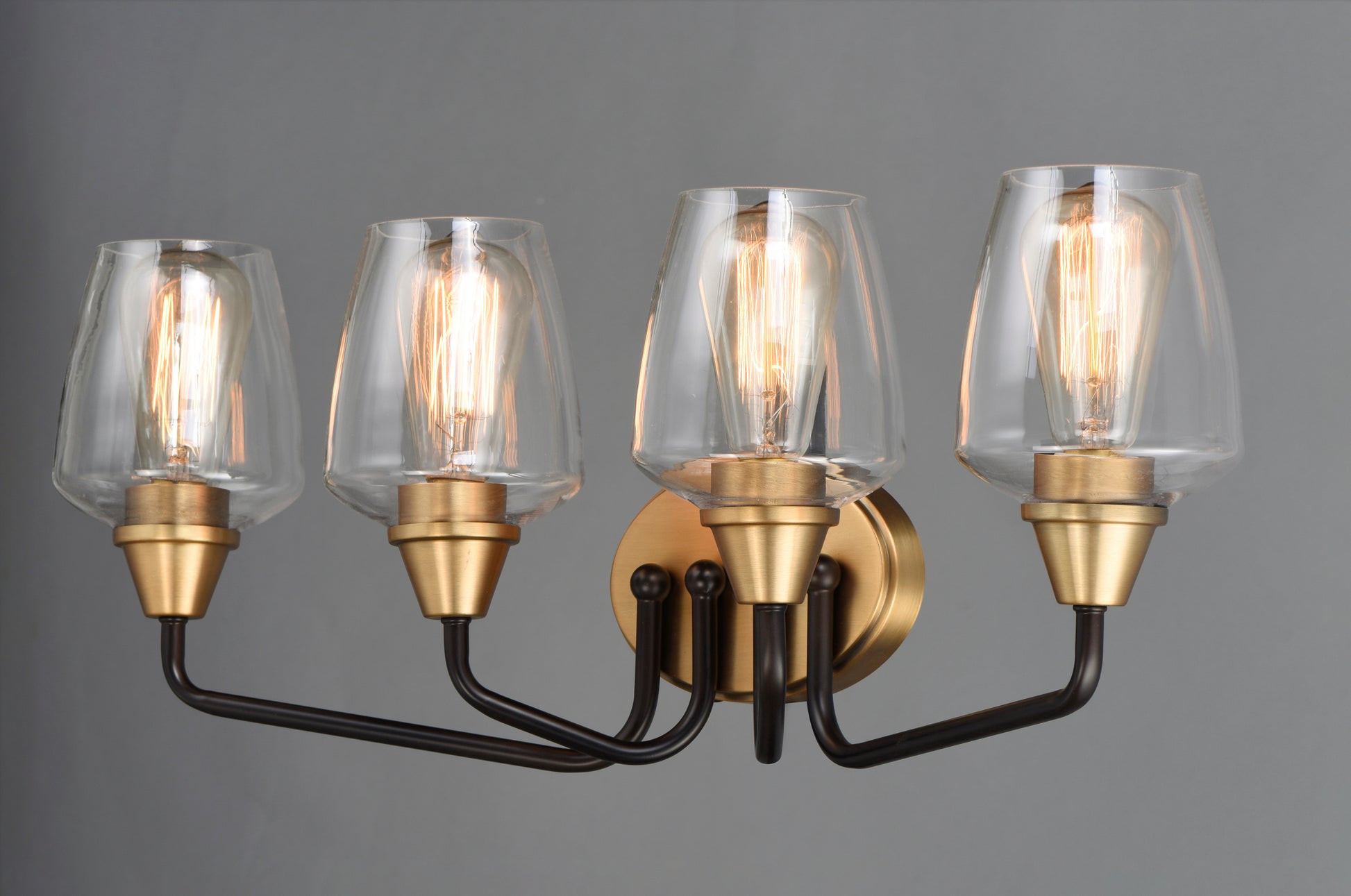 Goblet 4-Light Bath Vanity Bronze/Antique Brass by Maxim Lighting