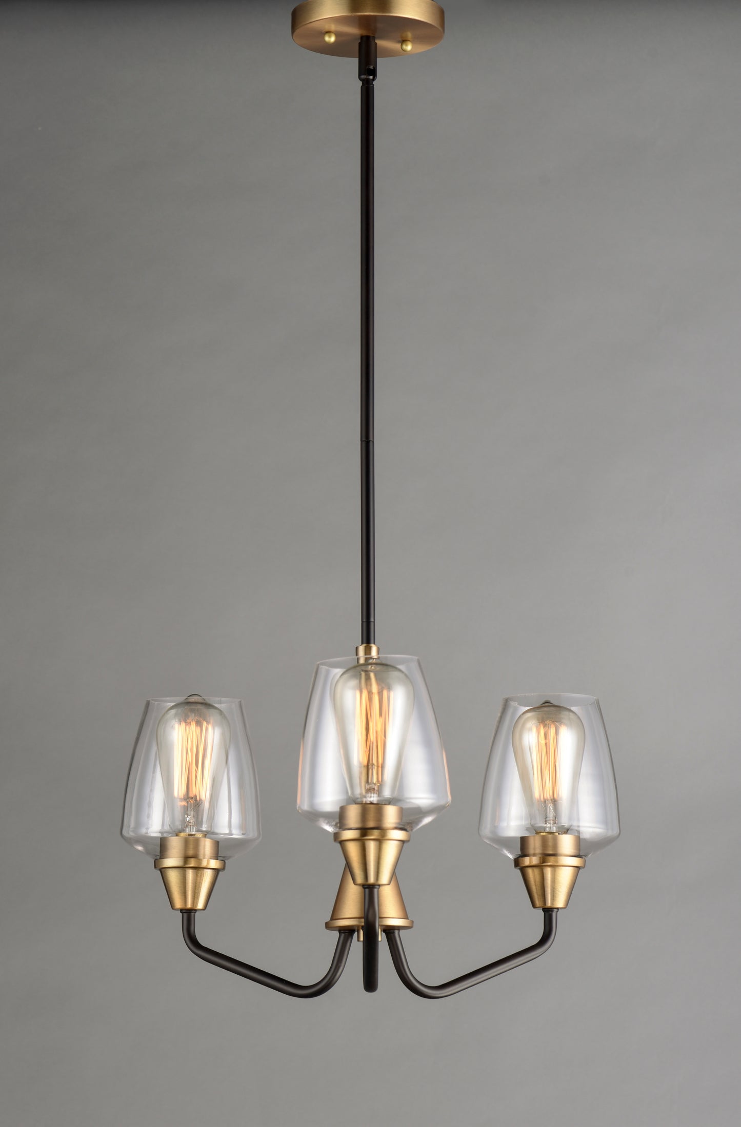 Goblet 3-Light Chandelier Bronze/Antique Brass by Maxim Lighting