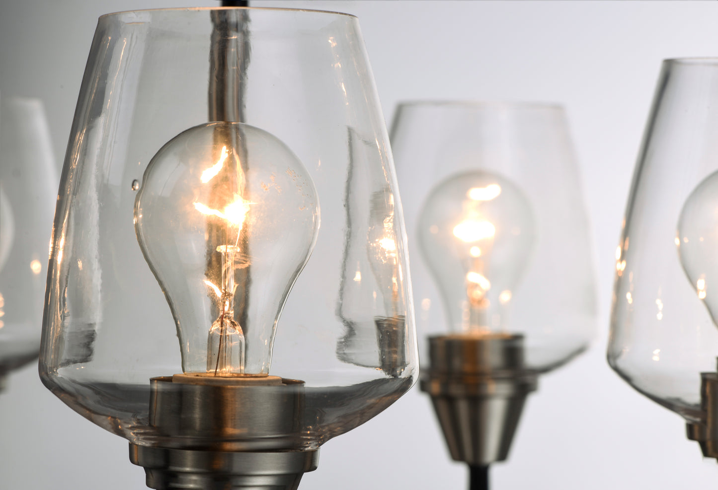 Goblet 5-Light Chandelier Black/Satin Nickel by Maxim Lighting
