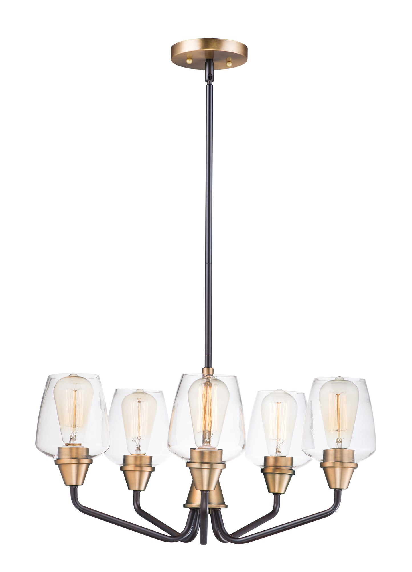 Goblet 5-Light Chandelier Bronze/Antique Brass by Maxim Lighting