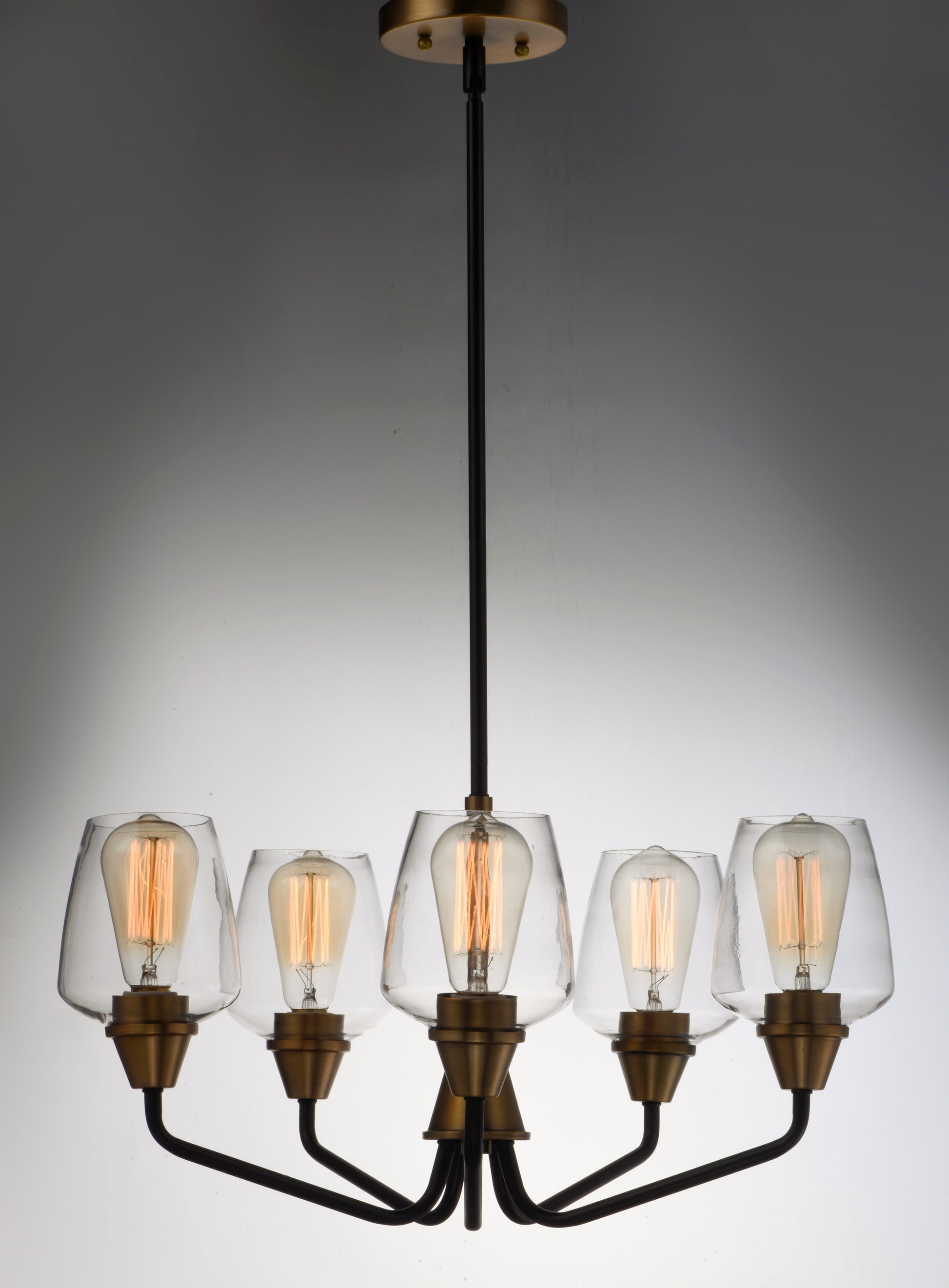 Goblet 5-Light Chandelier Bronze/Antique Brass by Maxim Lighting