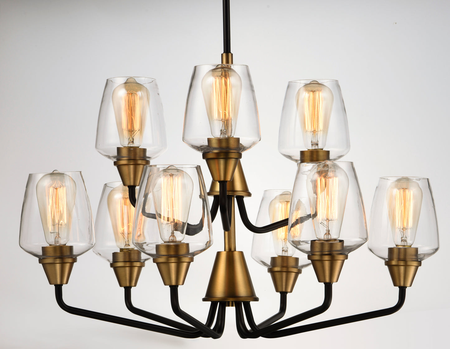 Goblet 9-Light Chandelier Bronze/Antique Brass by Maxim Lighting