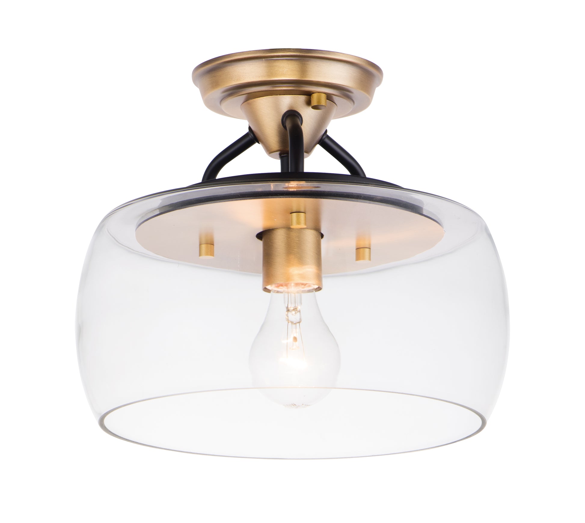 Goblet Semi Flush Mount Bronze/Antique Brass by Maxim Lighting