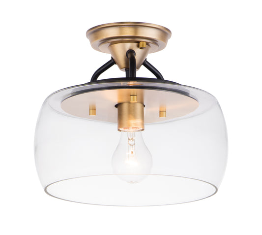 Goblet Semi Flush Mount Bronze/Antique Brass by Maxim Lighting