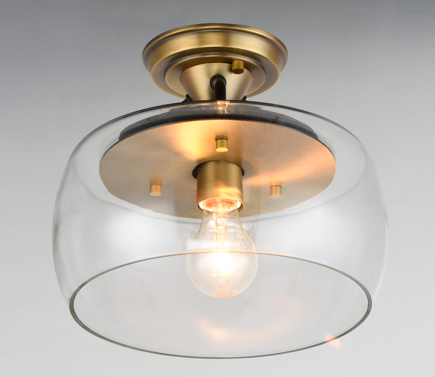 Goblet Semi Flush Mount Bronze/Antique Brass by Maxim Lighting