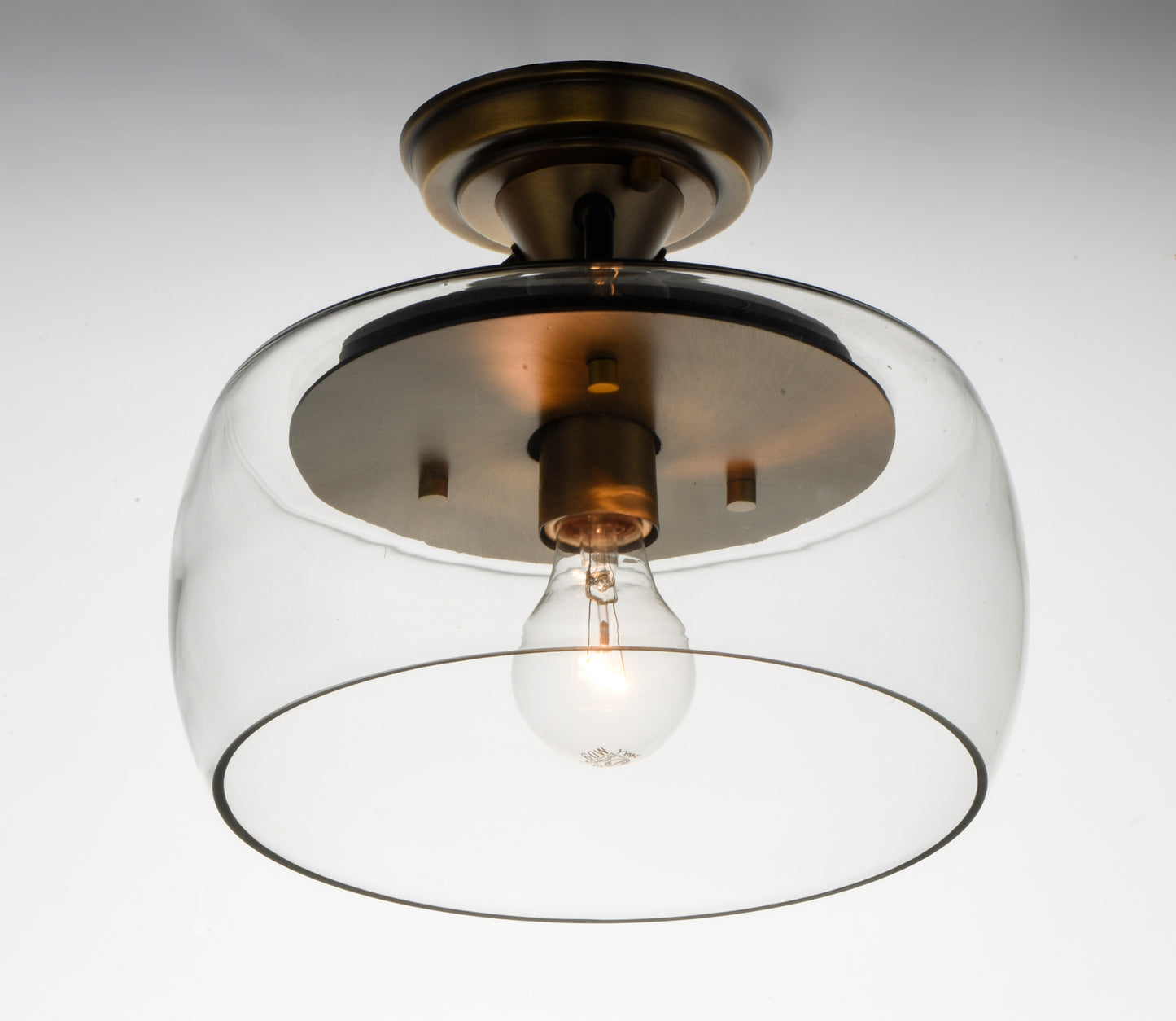 Goblet Semi Flush Mount Bronze/Antique Brass by Maxim Lighting