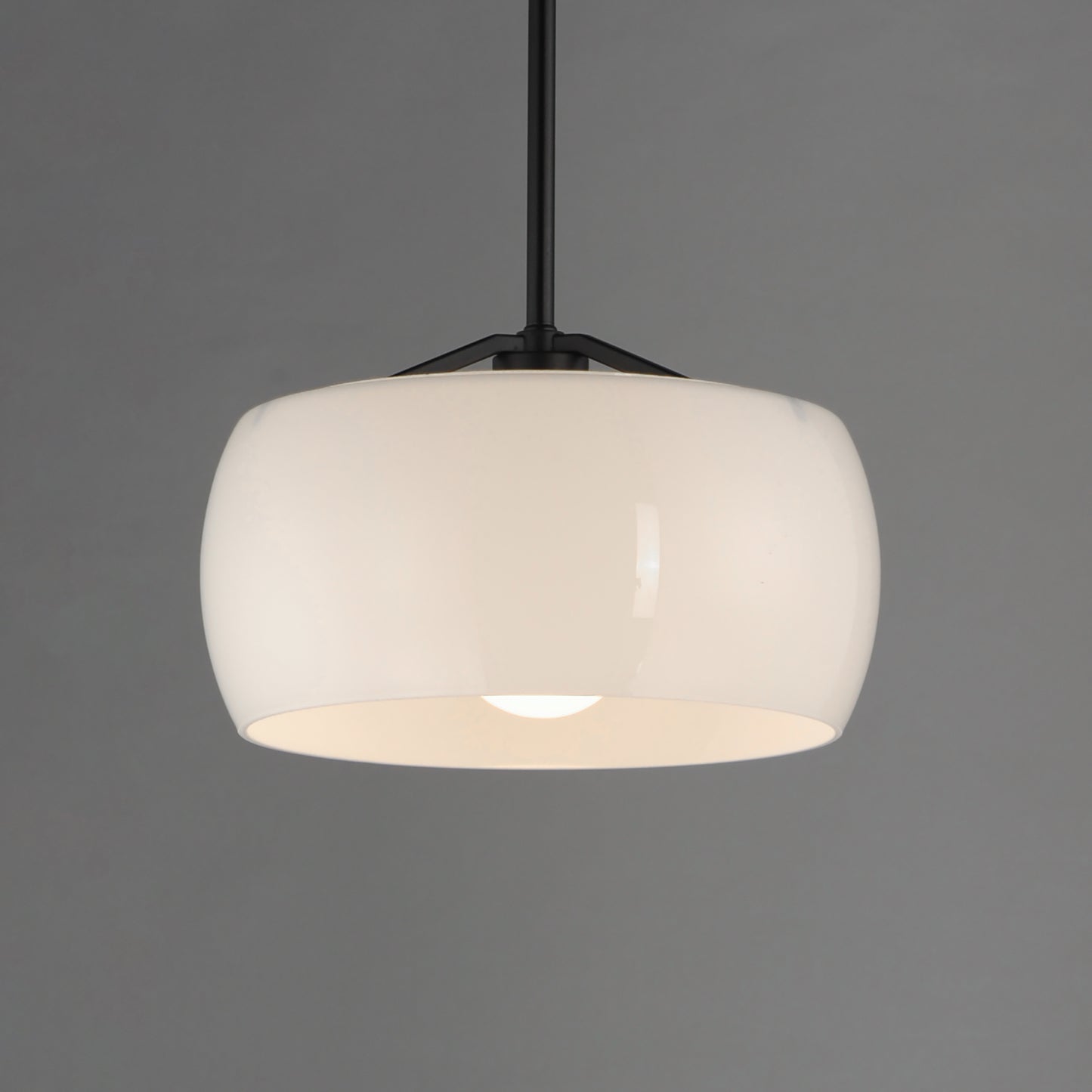 Glazed Pendant White/Black by Maxim Lighting
