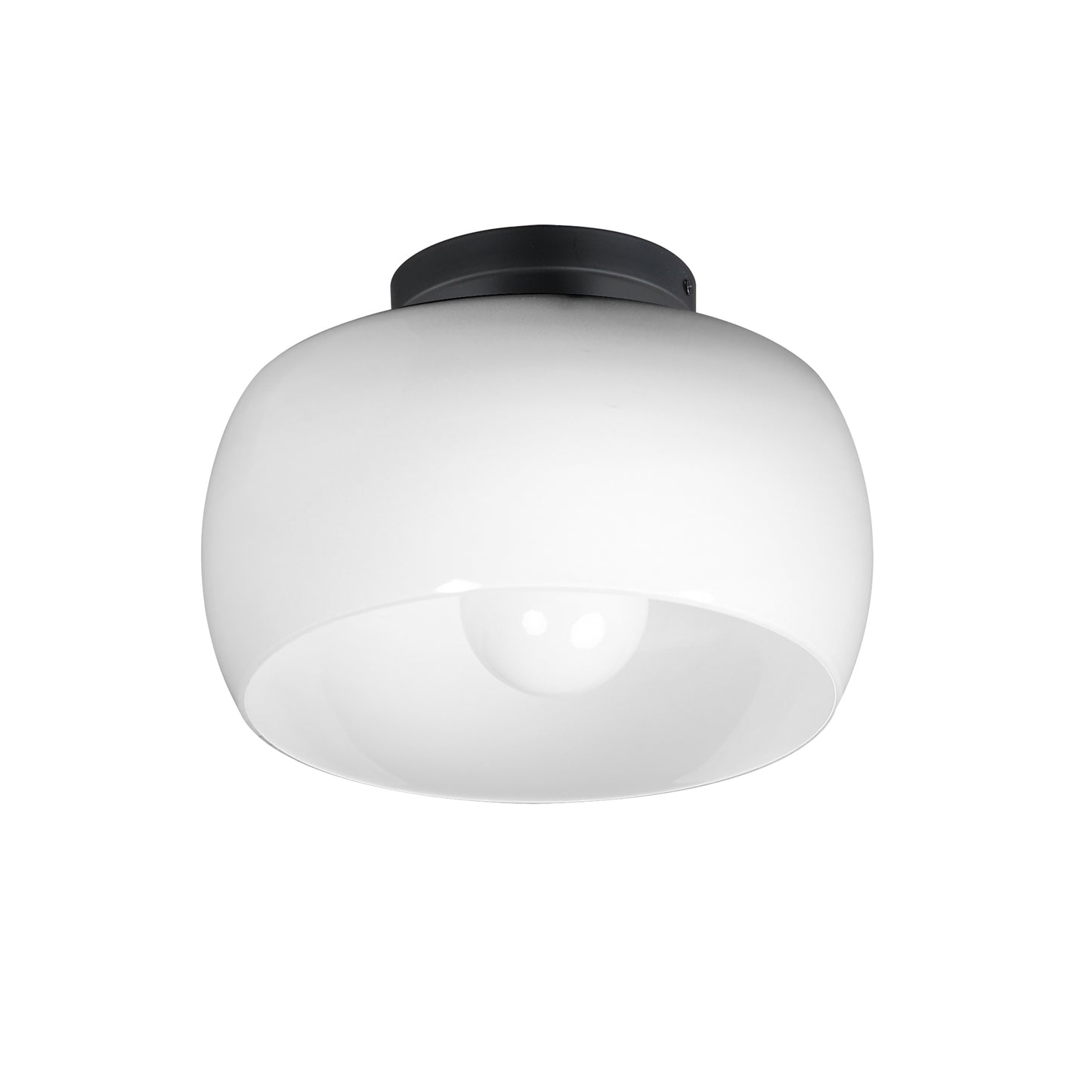 Glazed Flush Mount White/Black by Maxim Lighting