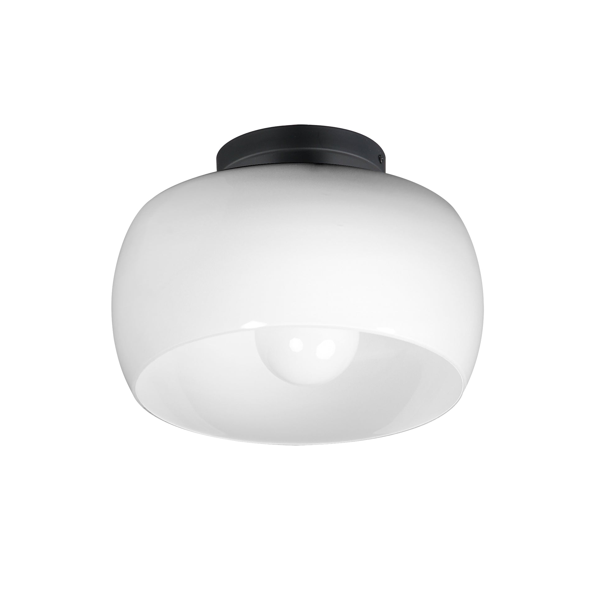 Glazed Flush Mount White/Black by Maxim Lighting