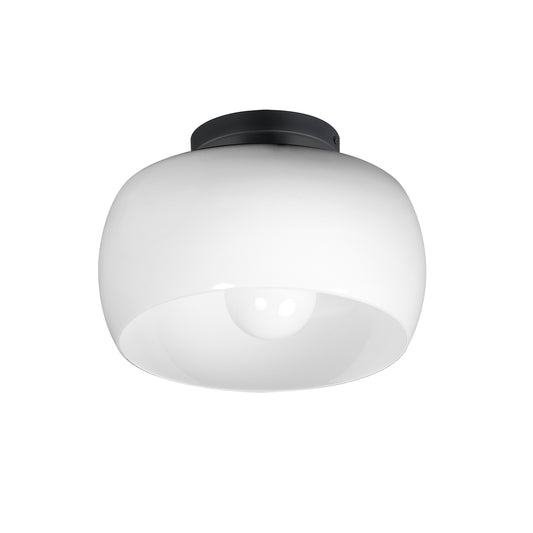 Glazed Flush Mount White/Black by Maxim Lighting