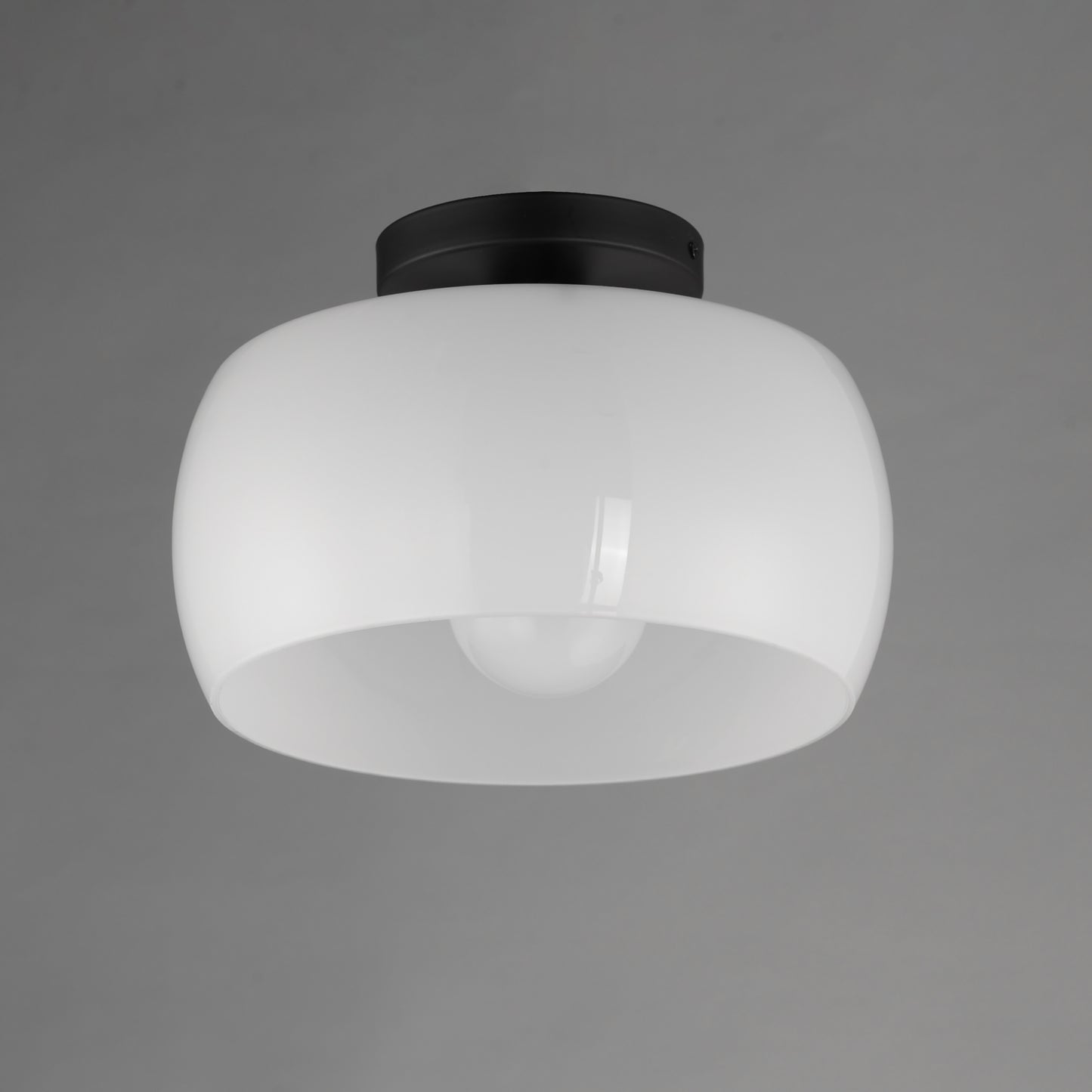 Glazed Flush Mount White/Black by Maxim Lighting