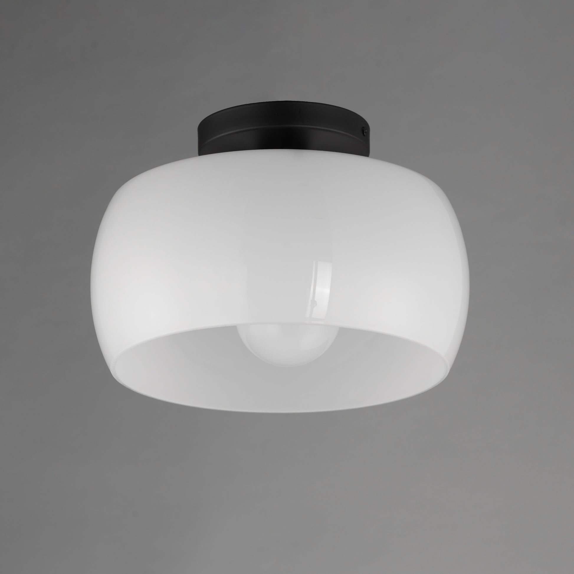 Glazed Flush Mount White/Black by Maxim Lighting