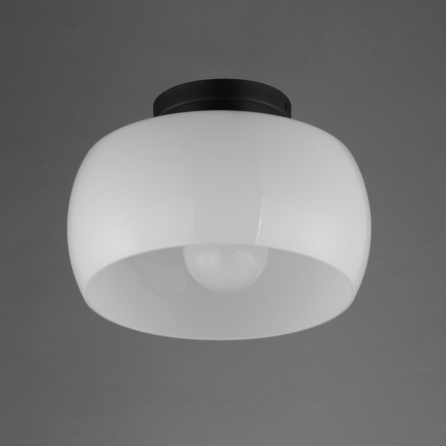 Glazed Flush Mount White/Black by Maxim Lighting