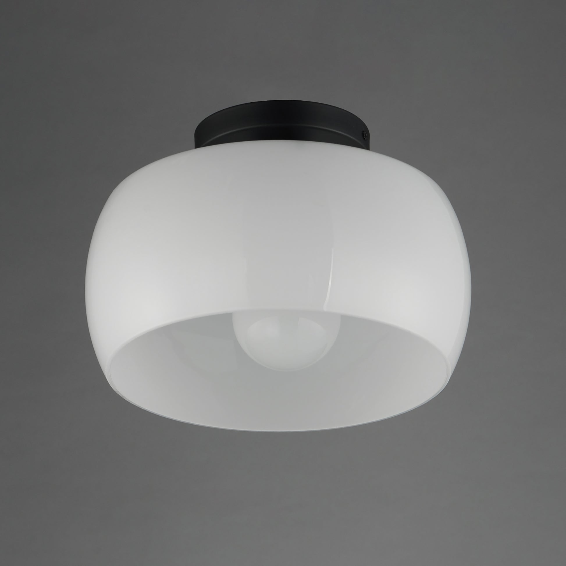 Glazed Flush Mount White/Black by Maxim Lighting