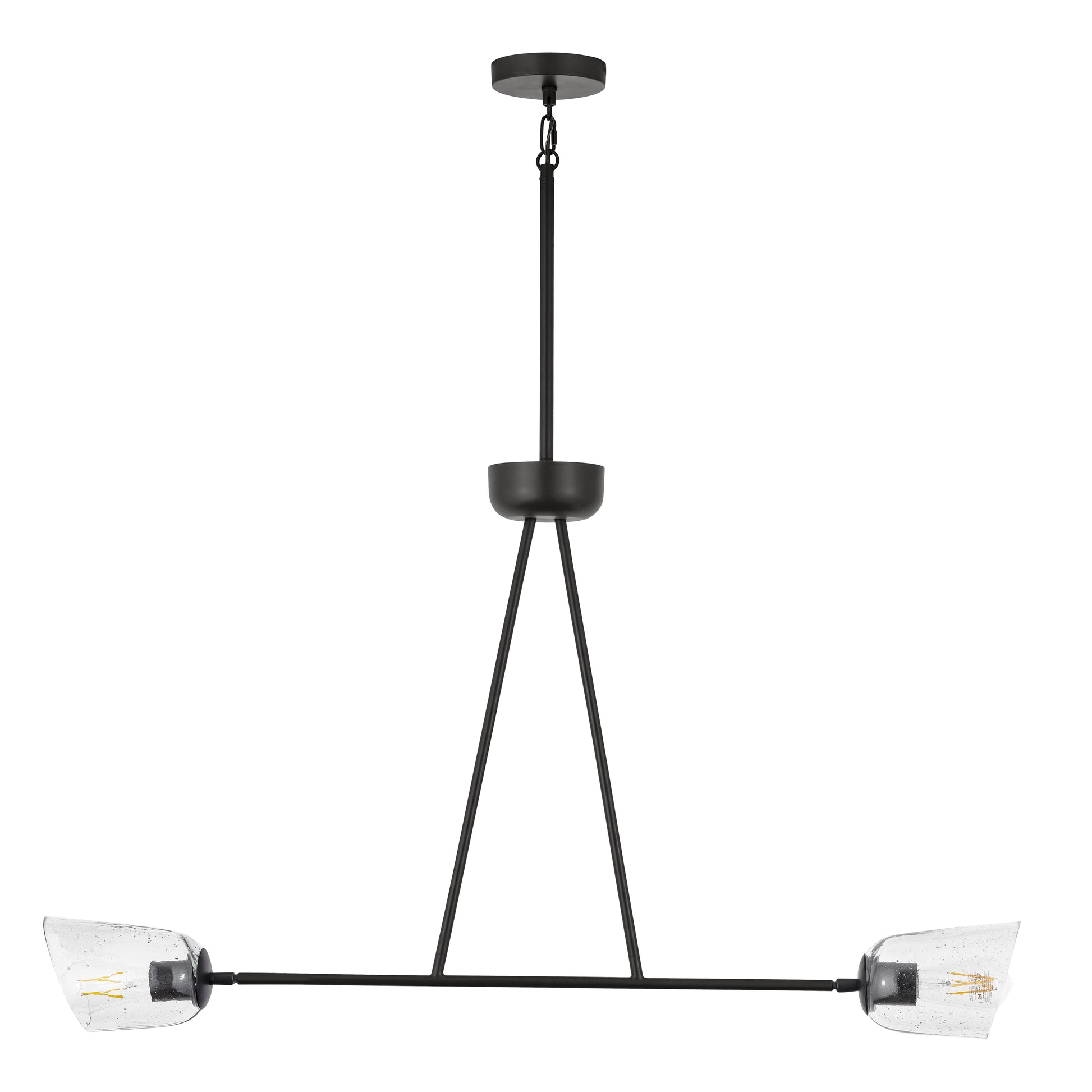 Keppe 2-Light Linear Pendant Dark Bronze by Maxim Lighting