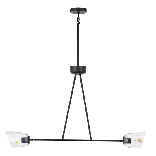 Keppe 2-Light Linear Pendant Dark Bronze by Maxim Lighting