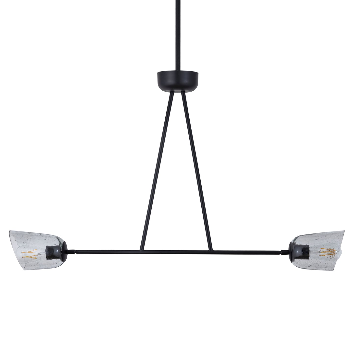 Keppe 2-Light Linear Pendant Dark Bronze by Maxim Lighting
