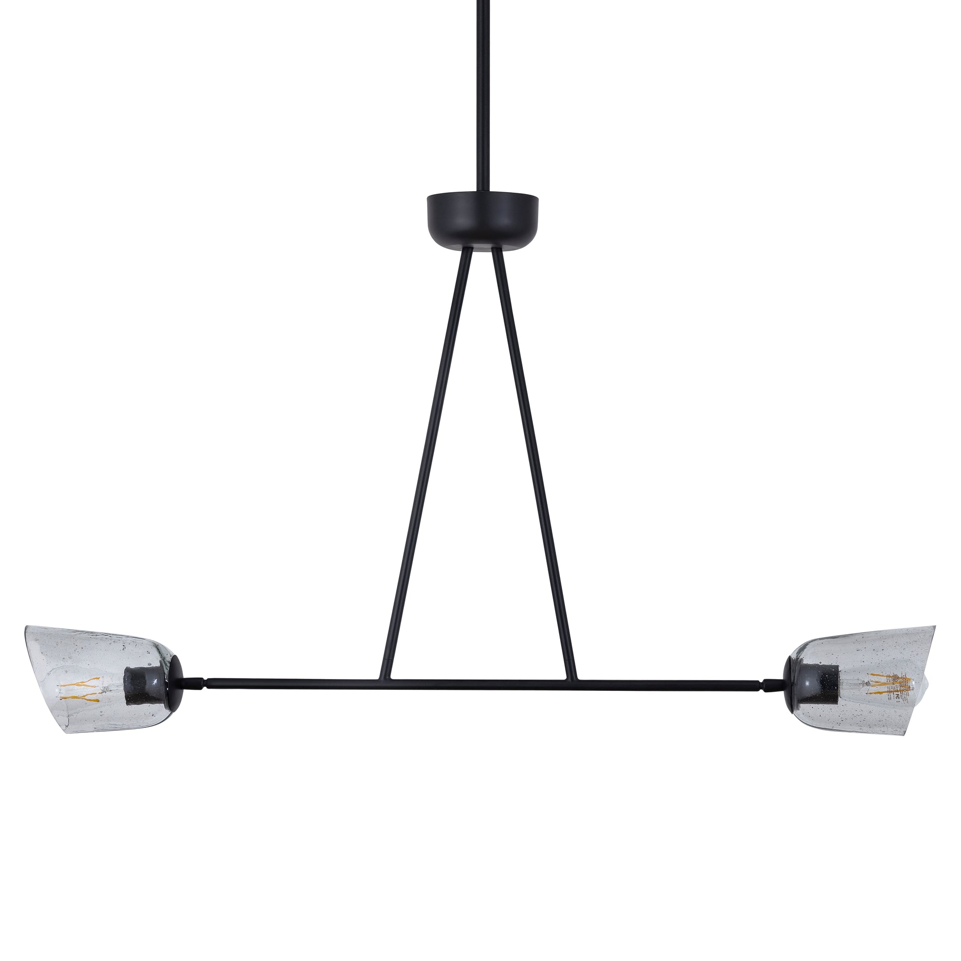 Keppe 2-Light Linear Pendant Dark Bronze by Maxim Lighting