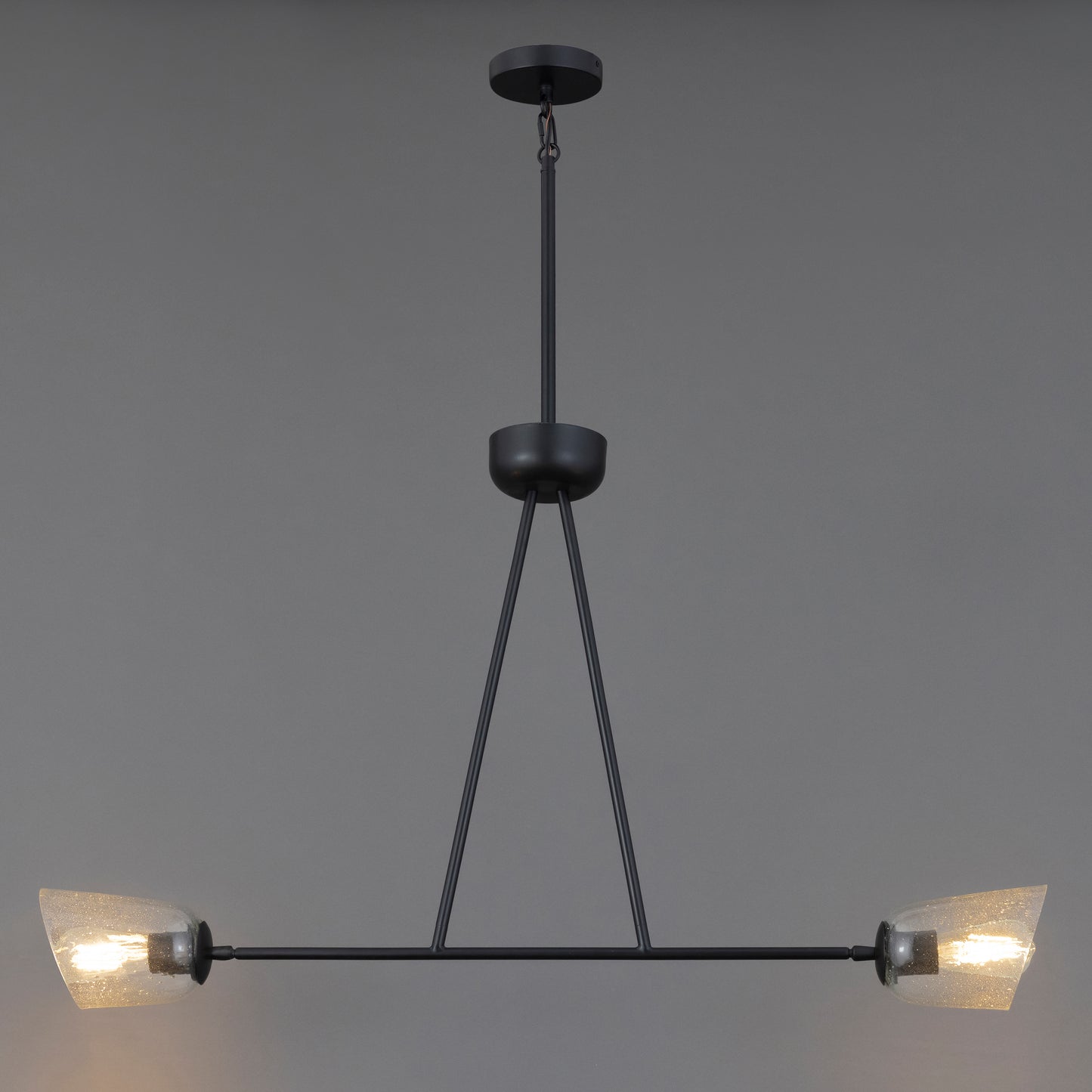 Keppe 2-Light Linear Pendant Dark Bronze by Maxim Lighting