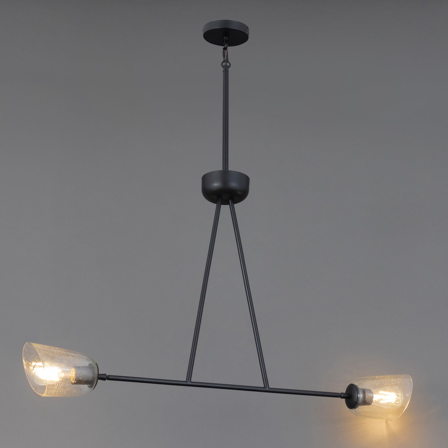 Keppe 2-Light Linear Pendant Dark Bronze by Maxim Lighting