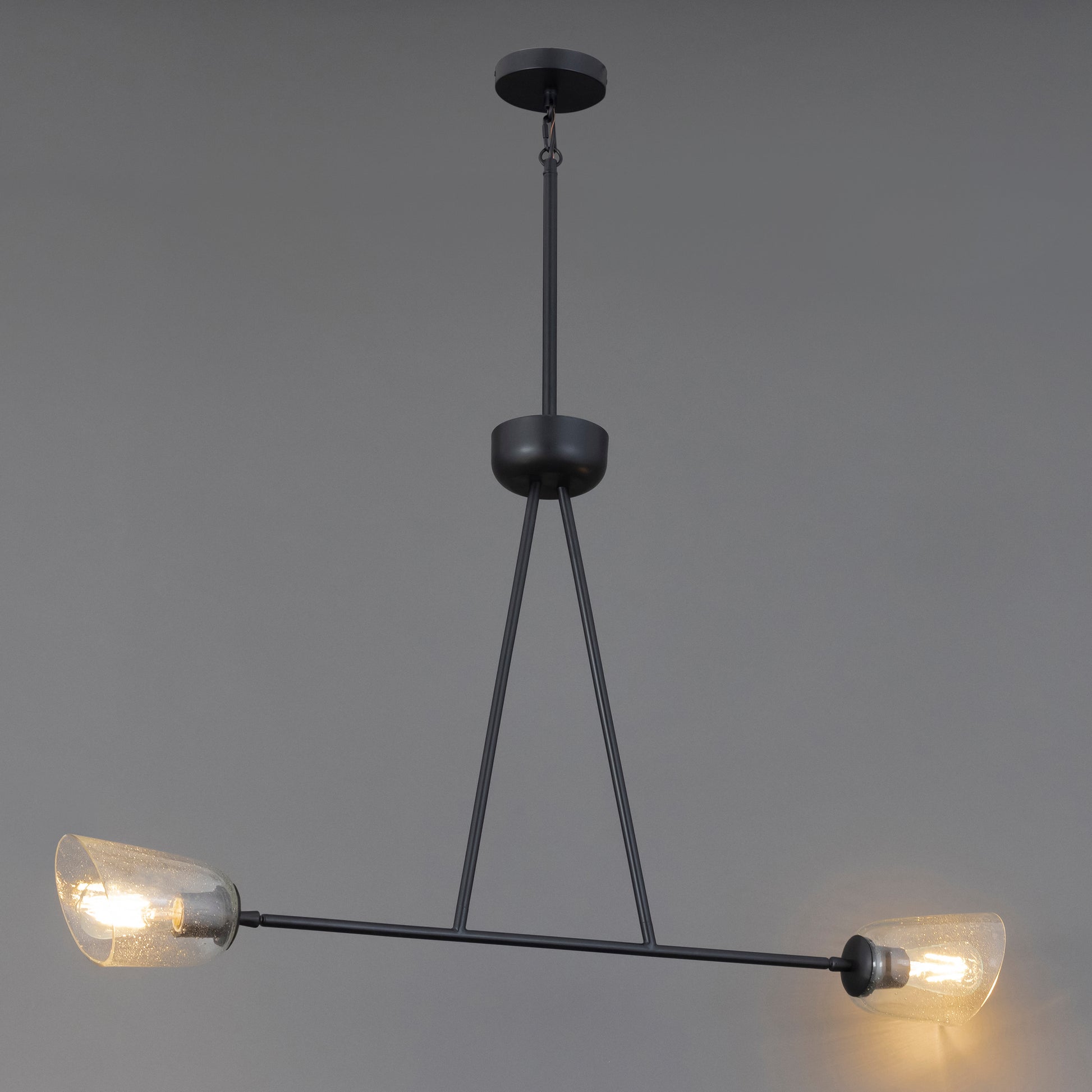 Keppe 2-Light Linear Pendant Dark Bronze by Maxim Lighting