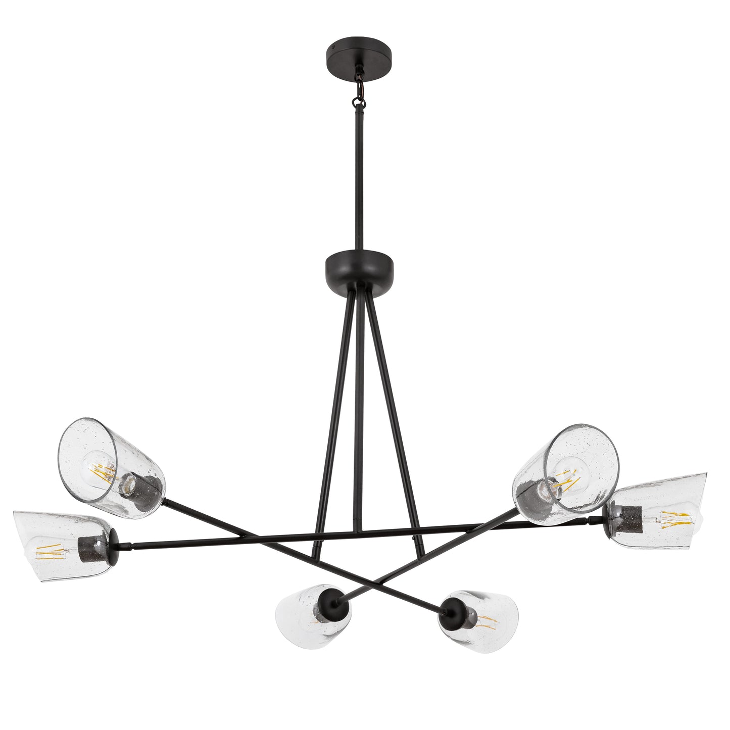 Keppe 6-Light Chandelier Dark Bronze by Maxim Lighting