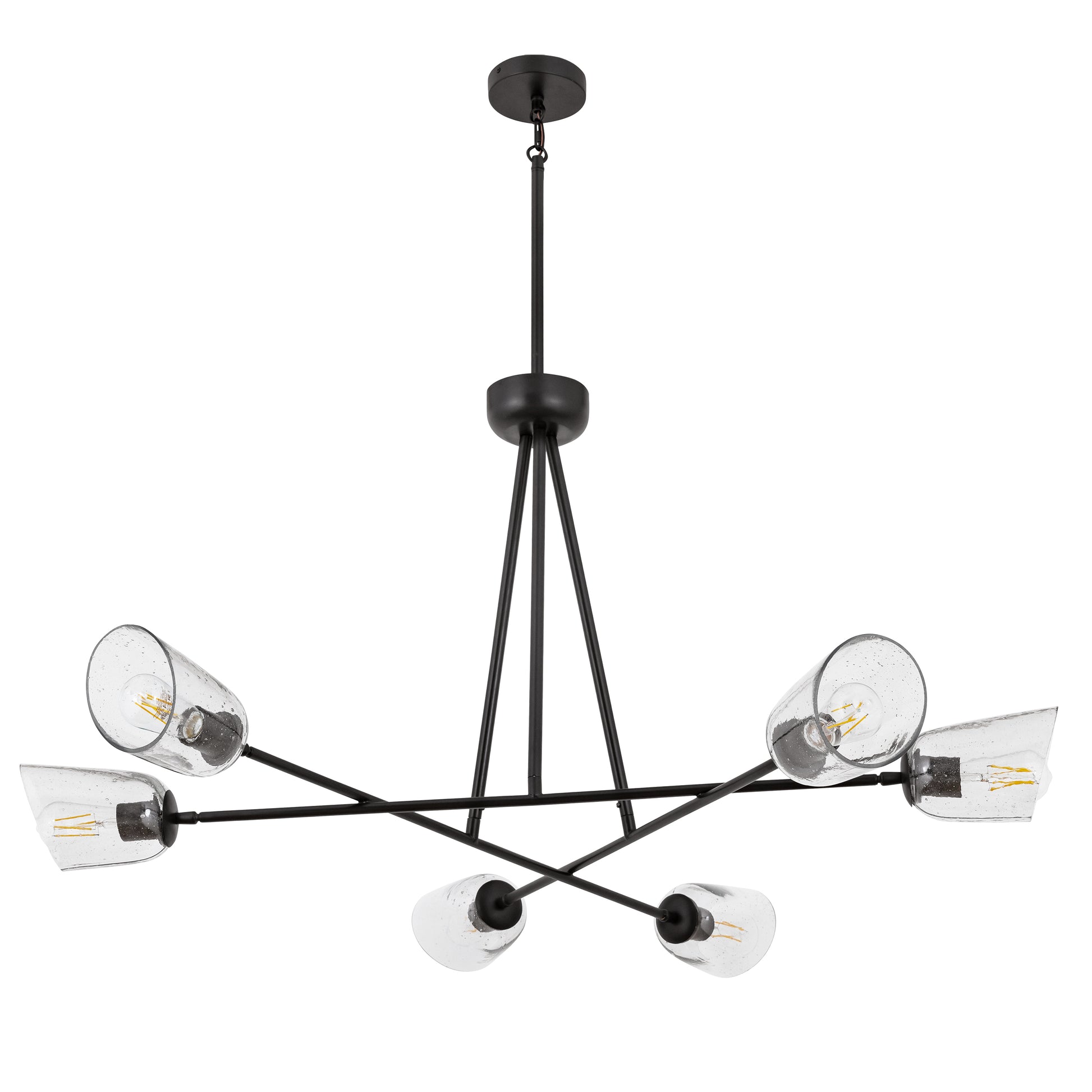 Keppe 6-Light Chandelier Dark Bronze by Maxim Lighting