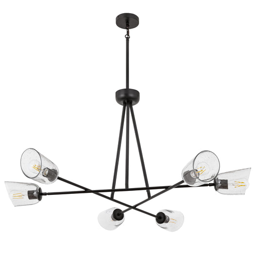 Keppe 6-Light Chandelier Dark Bronze by Maxim Lighting