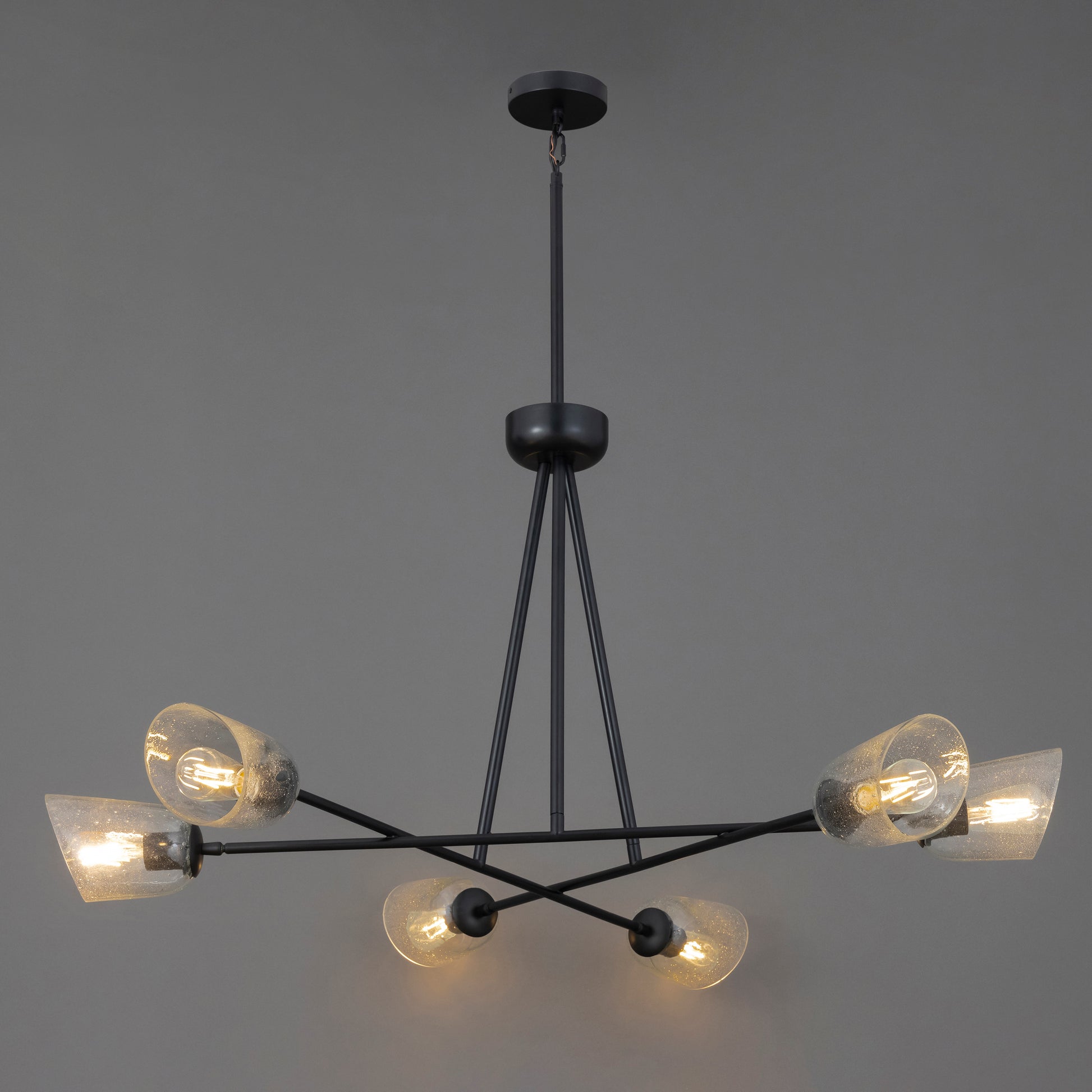 Keppe 6-Light Chandelier Dark Bronze by Maxim Lighting