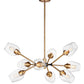 Savvy 9-Light Chandelier Antique Brass/Black by Maxim Lighting