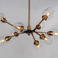 Savvy 9-Light Chandelier Antique Brass/Black by Maxim Lighting