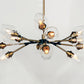 Savvy 12-Light Chandelier Antique Brass/Black by Maxim Lighting