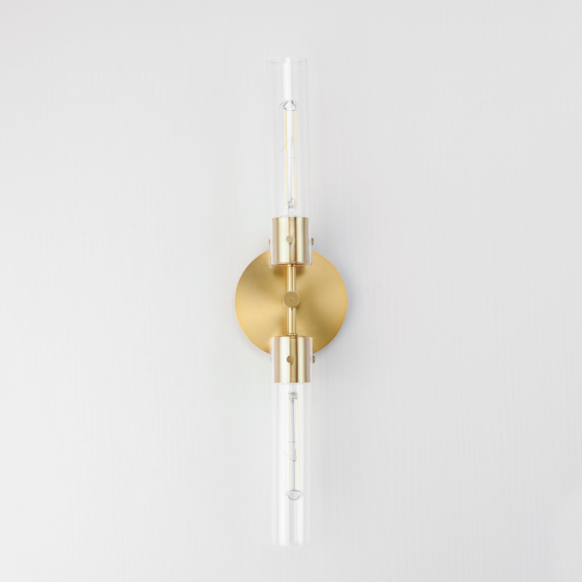 Equilibrium 2-Light LED Wall Sconce Natural Aged Brass by Maxim Lighting