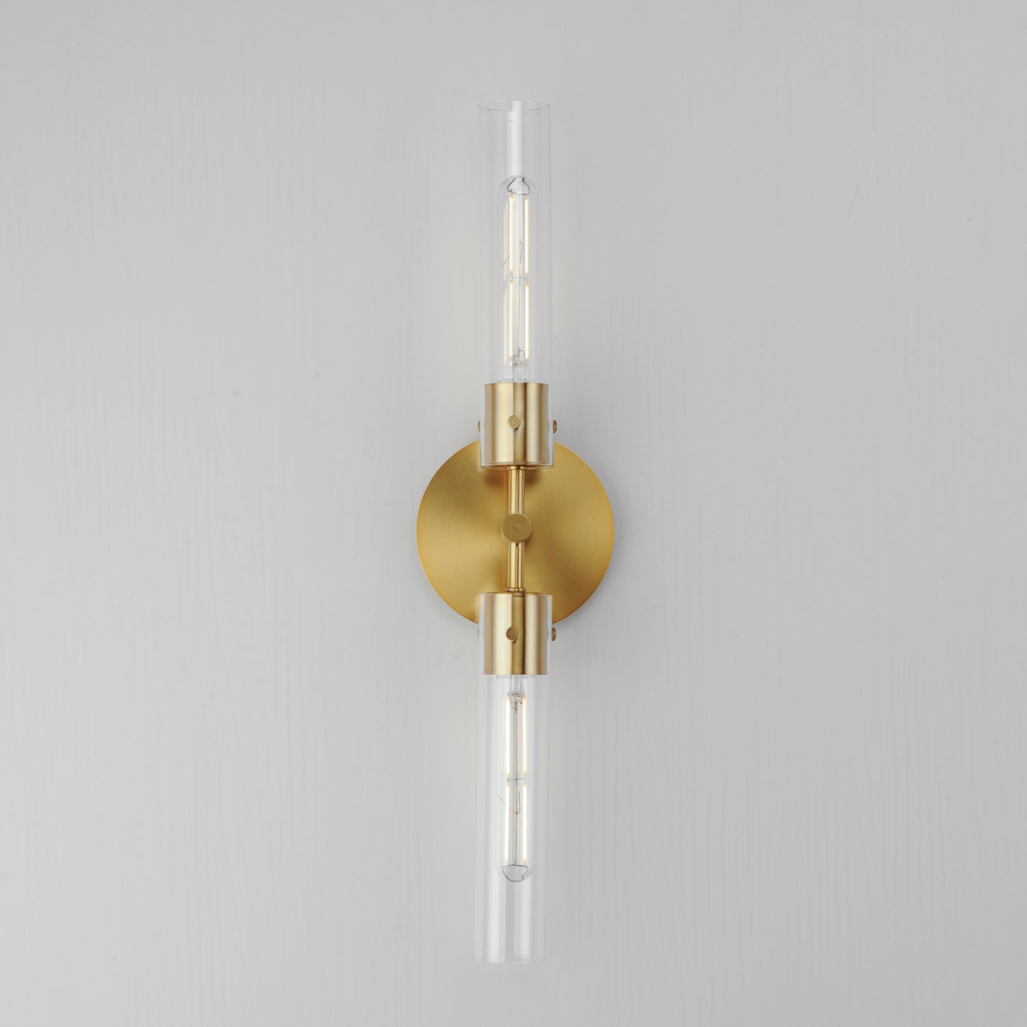 Equilibrium 2-Light LED Wall Sconce Natural Aged Brass by Maxim Lighting