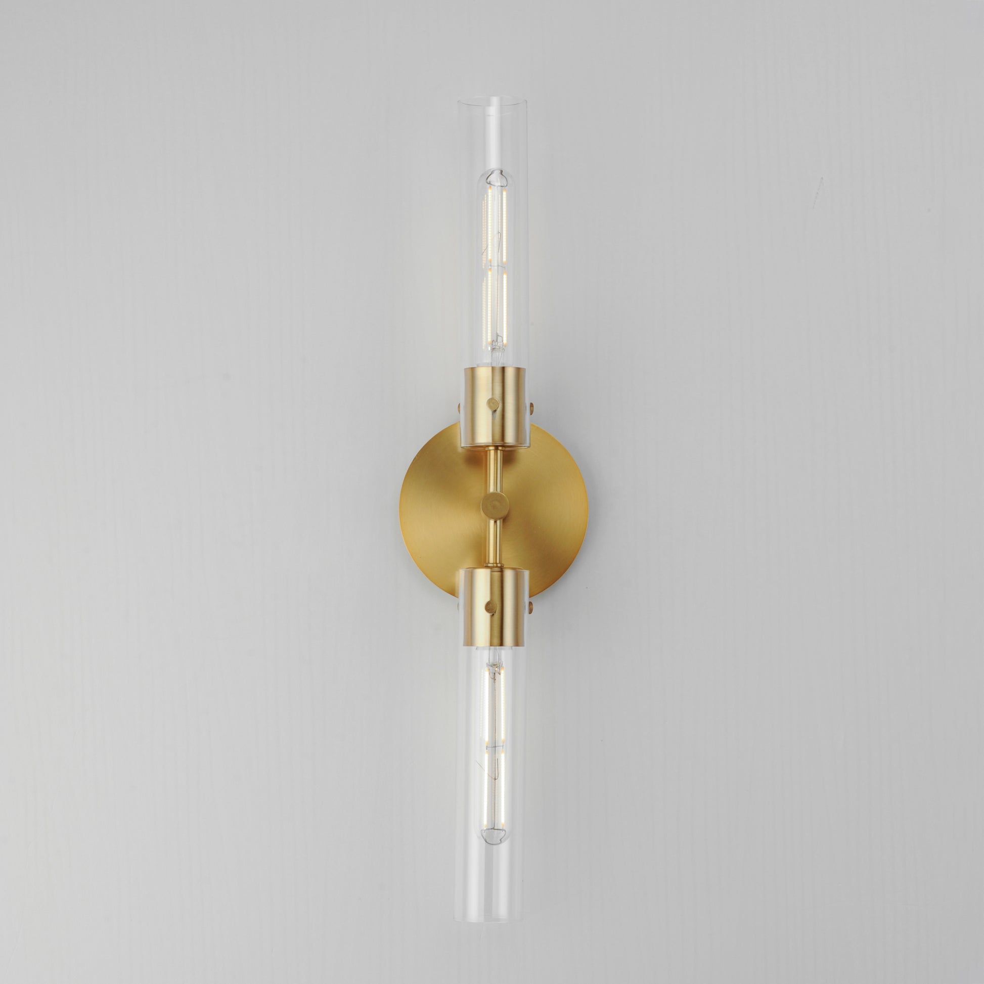 Equilibrium 2-Light LED Wall Sconce Natural Aged Brass by Maxim Lighting