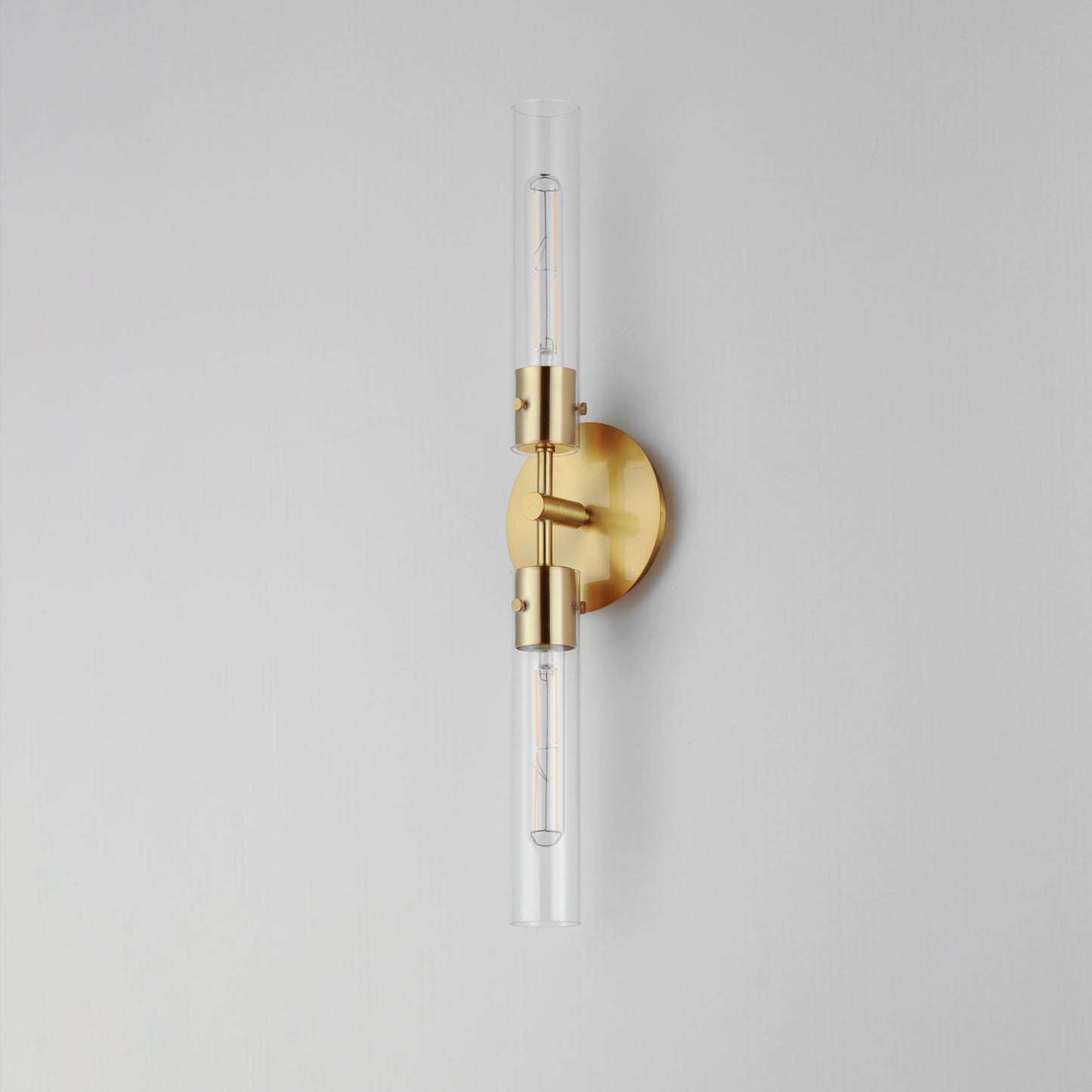 Equilibrium 2-Light LED Wall Sconce Natural Aged Brass by Maxim Lighting