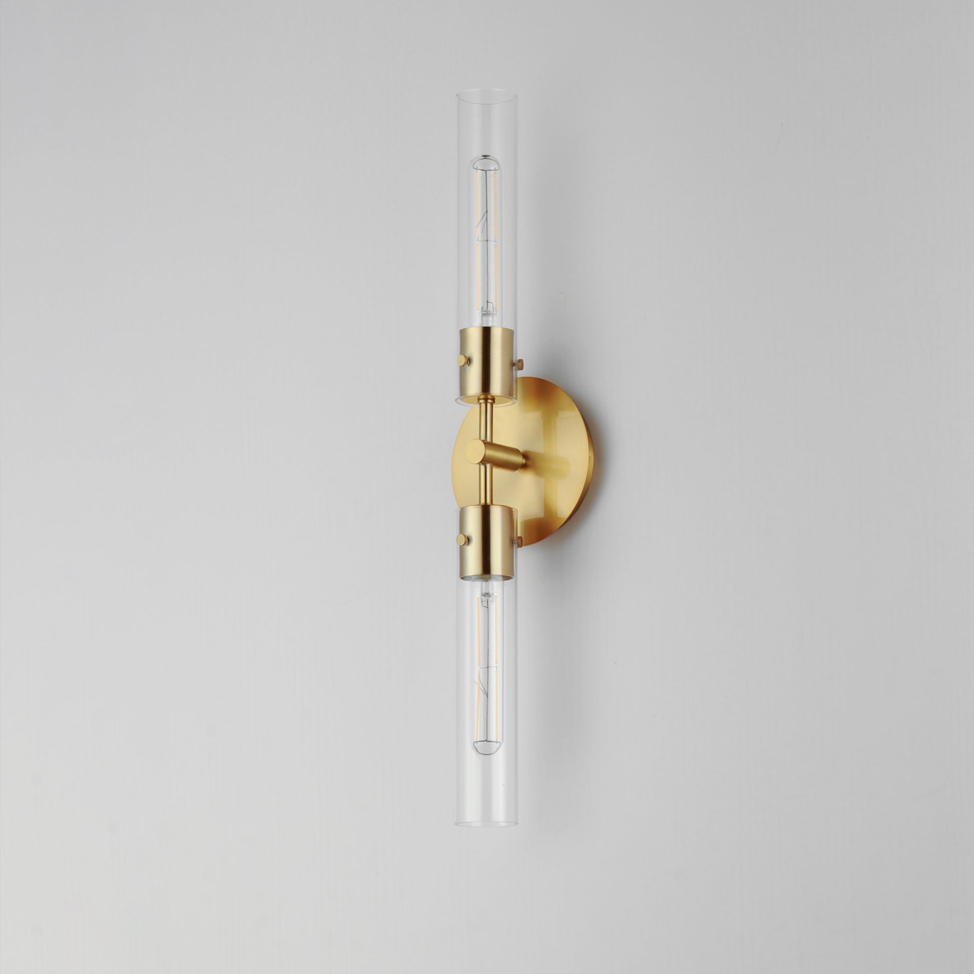 Equilibrium 2-Light LED Wall Sconce Natural Aged Brass by Maxim Lighting