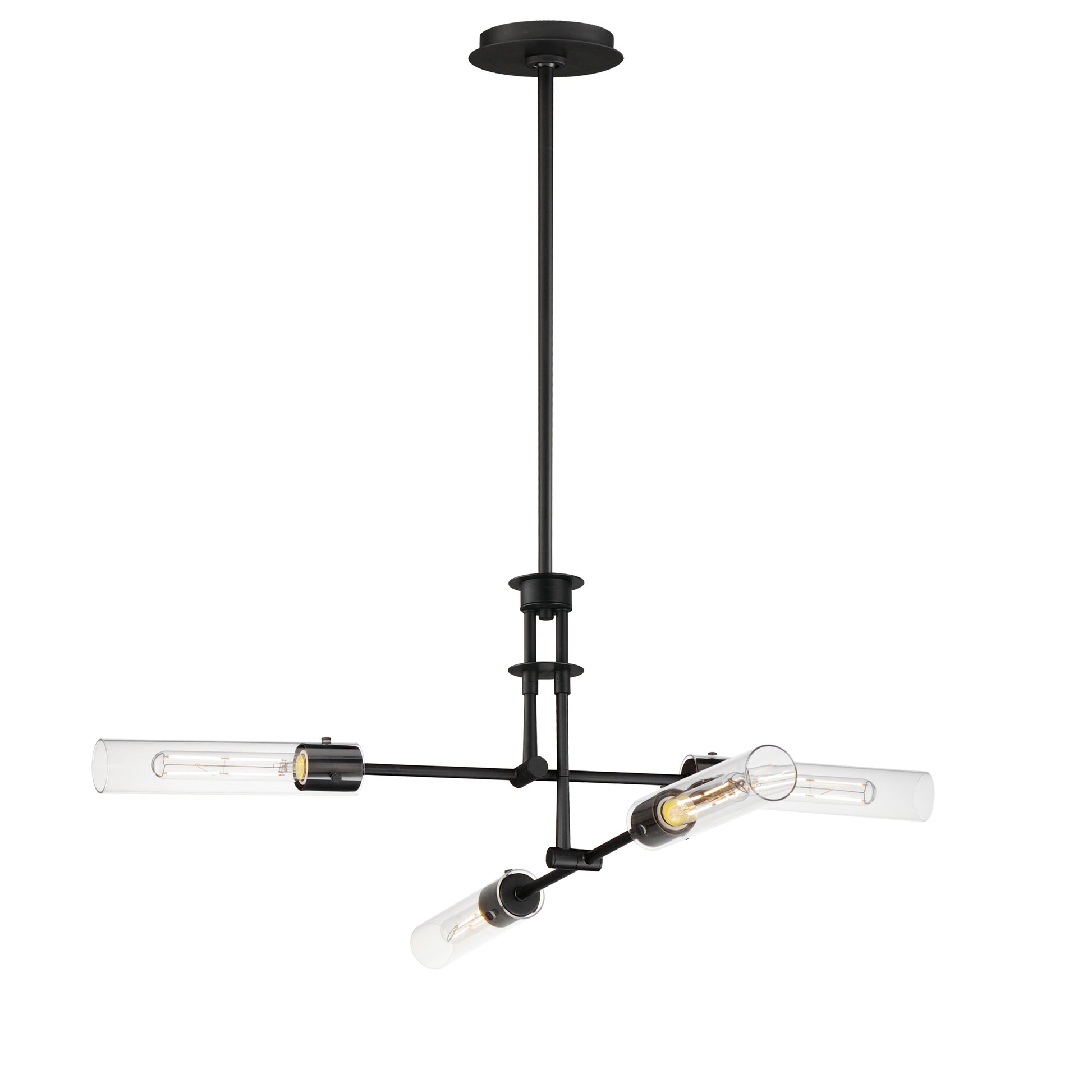 Equilibrium 4-Light LED Flush Mount Convertible Black by Maxim Lighting