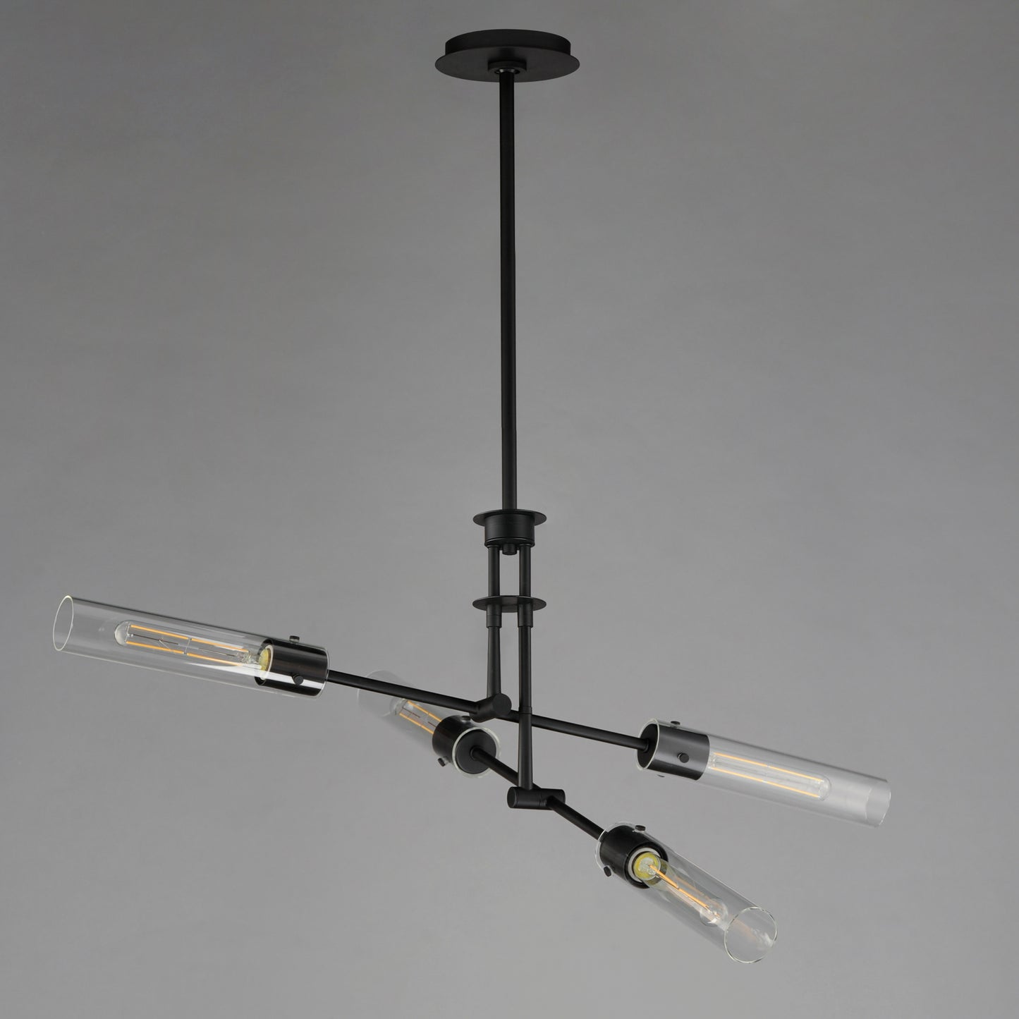 Equilibrium 4-Light LED Flush Mount Convertible Black by Maxim Lighting