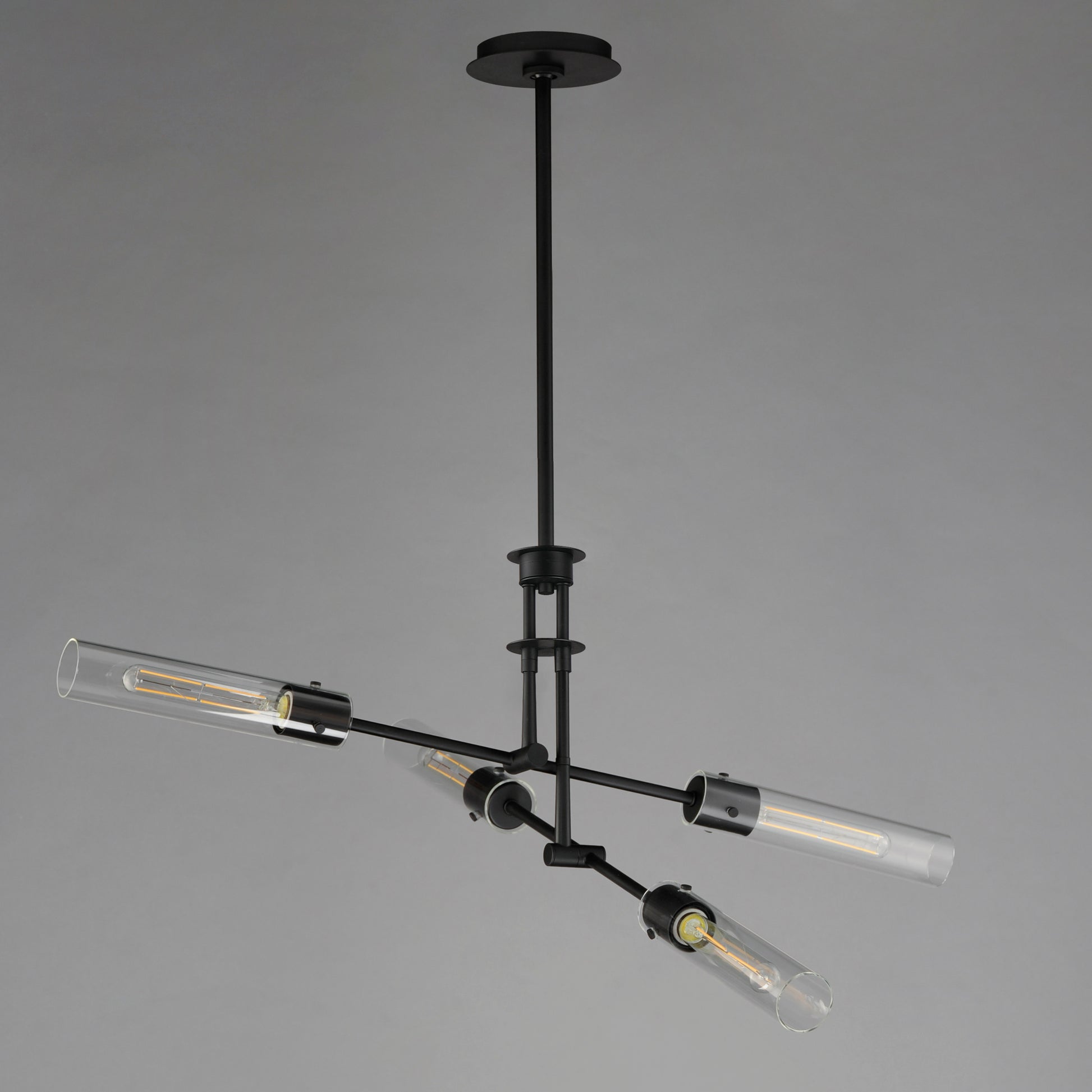 Equilibrium 4-Light LED Flush Mount Convertible Black by Maxim Lighting