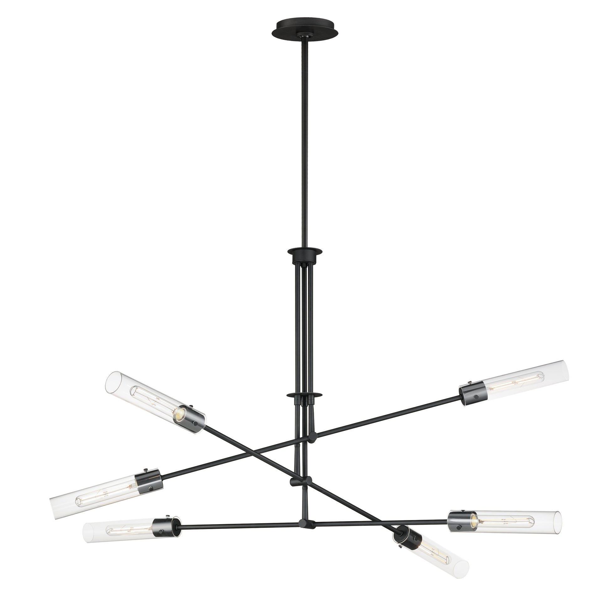 Equilibrium 6-Light LED Pendant Black by Maxim Lighting