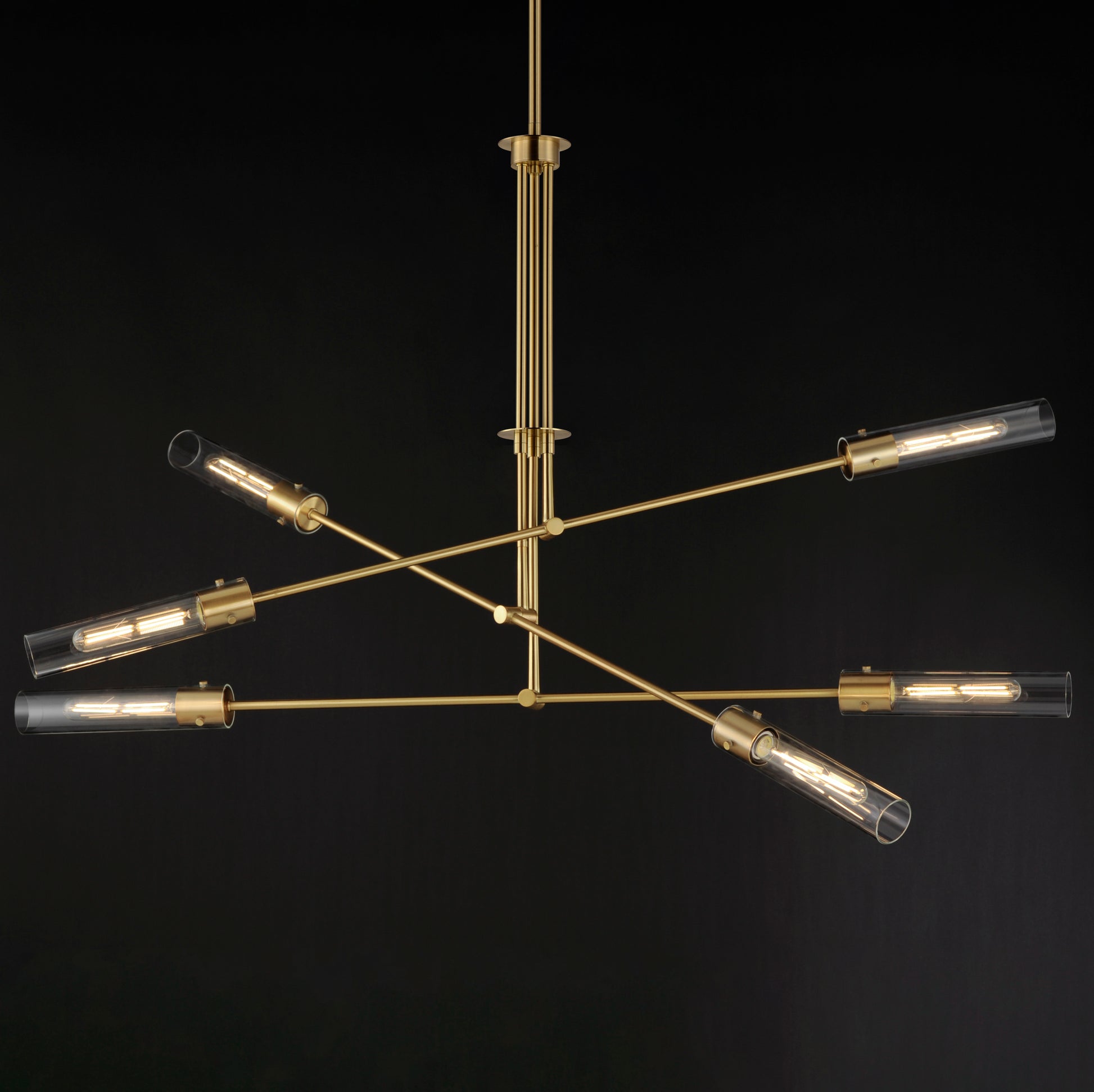 Equilibrium 6-Light LED Pendant Natural Aged Brass by Maxim Lighting