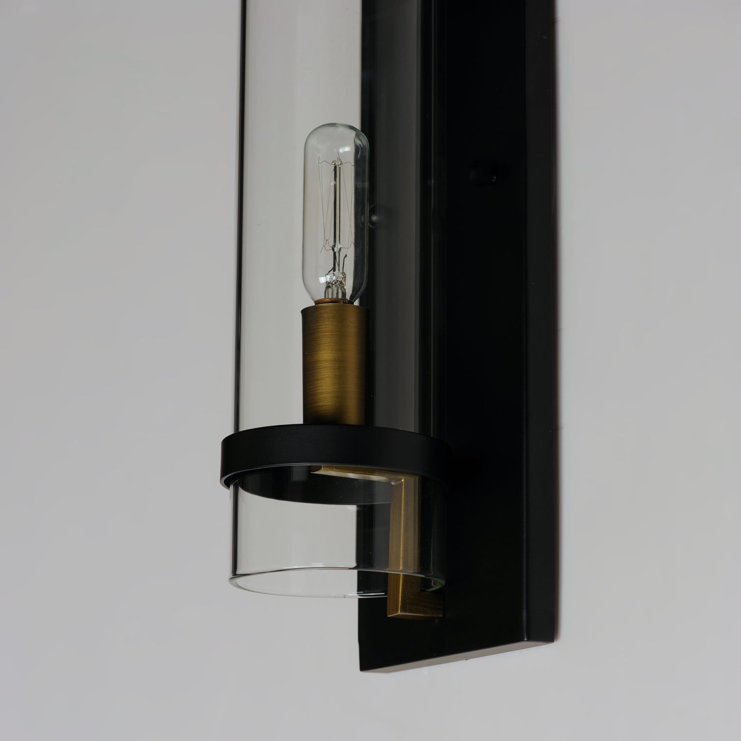 Capitol Wall Sconce Black/Antique Brass by Maxim Lighting