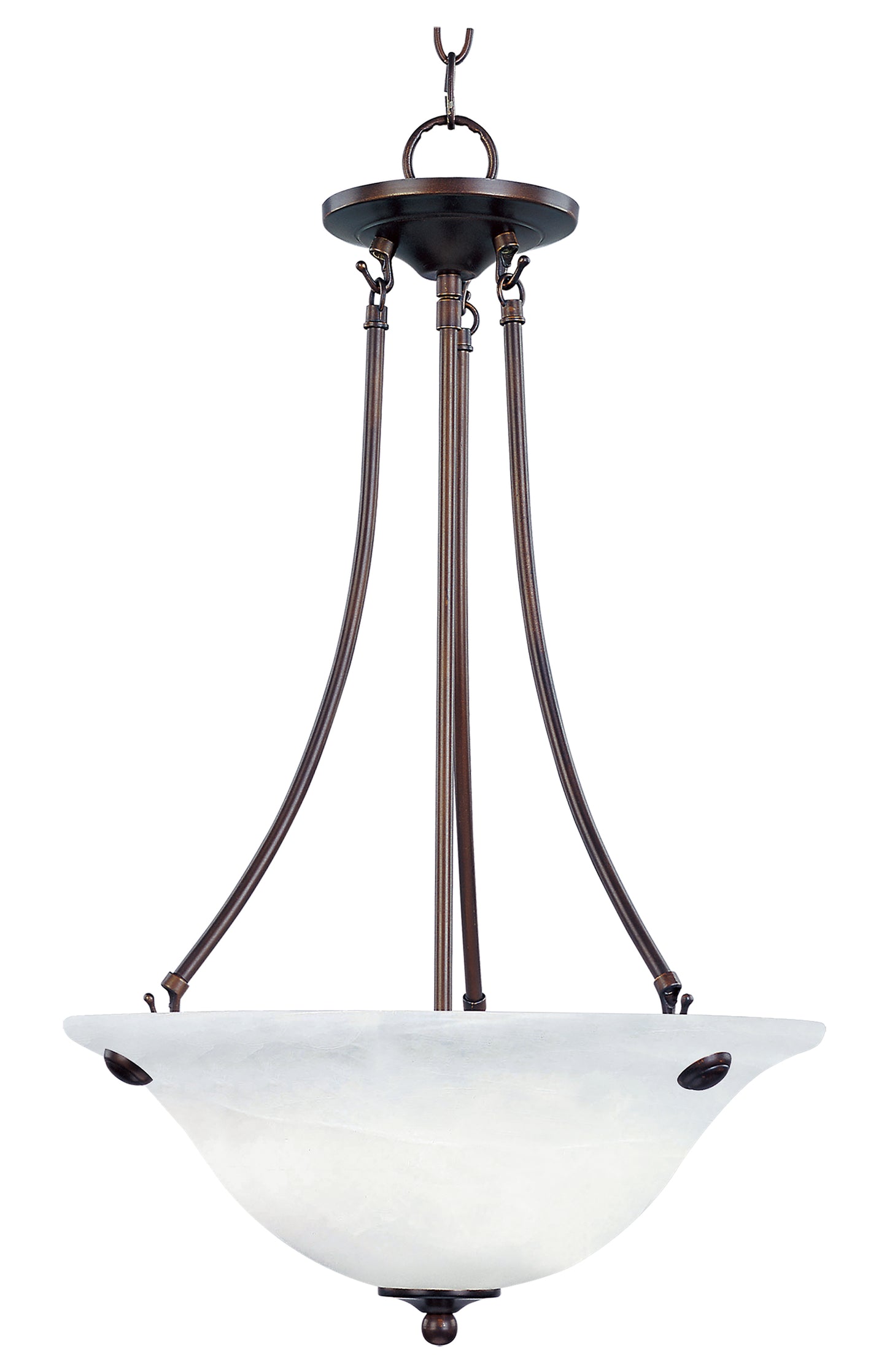 Malaga 3-Light Invert Bowl Pendant Oil Rubbed Bronze by Maxim Lighting