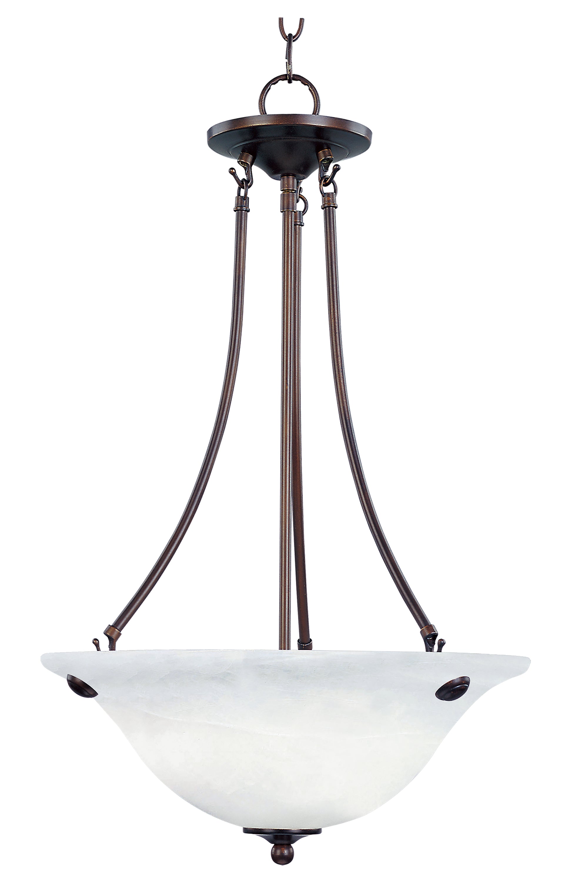 Malaga 3-Light Invert Bowl Pendant Oil Rubbed Bronze by Maxim Lighting