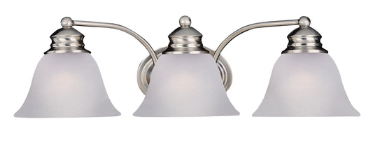 Malaga 3-Light Bath Vanity Satin Nickel by Maxim Lighting