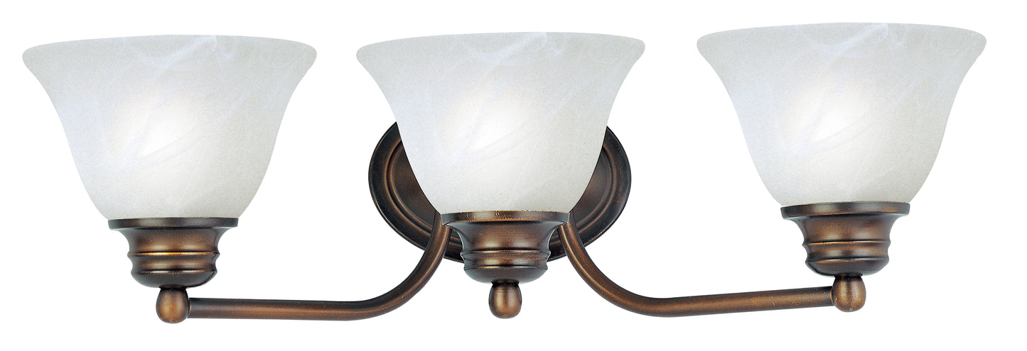 Malaga 3-Light Bath Vanity Oil Rubbed Bronze by Maxim Lighting